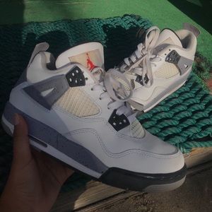 white retro air jordan cement 4s